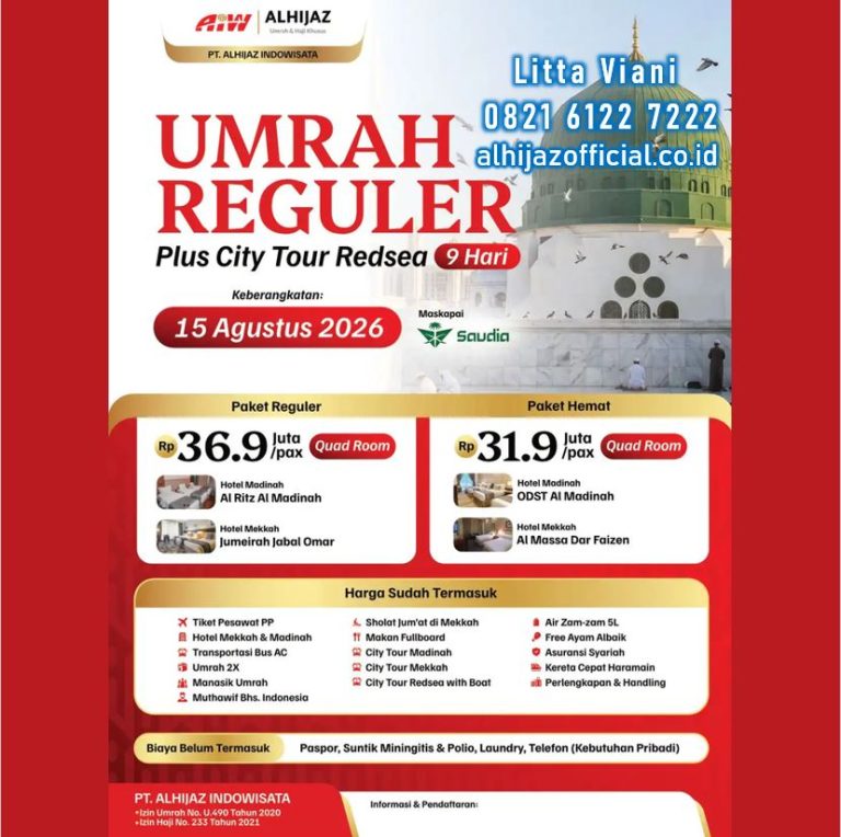 PROMO UMROH AGUSTUS 2026