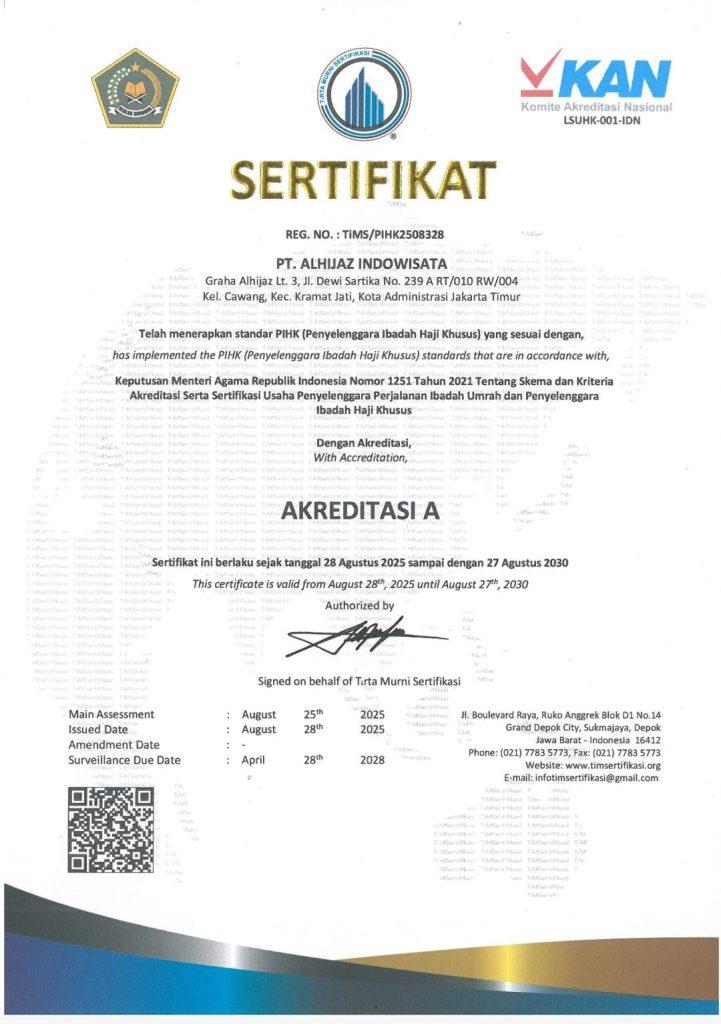 akreditasi A haji khusus