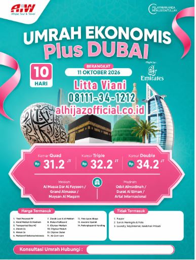 UMROH PLUS DUBAI OKTOBER 2026