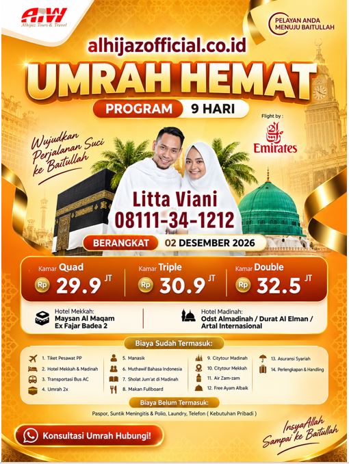 paket umroh hemat desember 2026